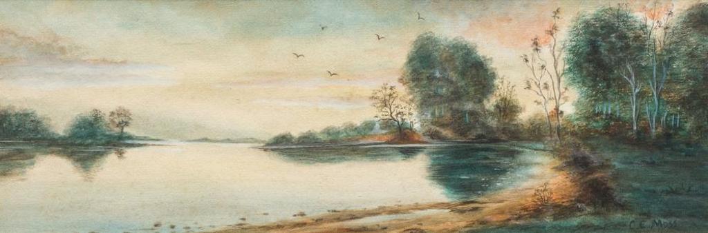 Charles Eugene Moss (1860-1901) - Riverscape