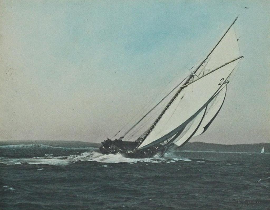 W. R. MacAskill - Bluenose at a Racing Angle