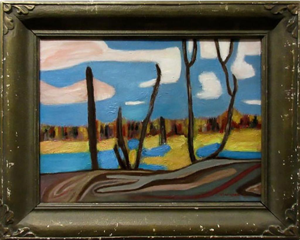 Justin Obradovic (1989) - Untitled (Northern Study) Oil On Canvas; Signed And Dated '18 Lower Right