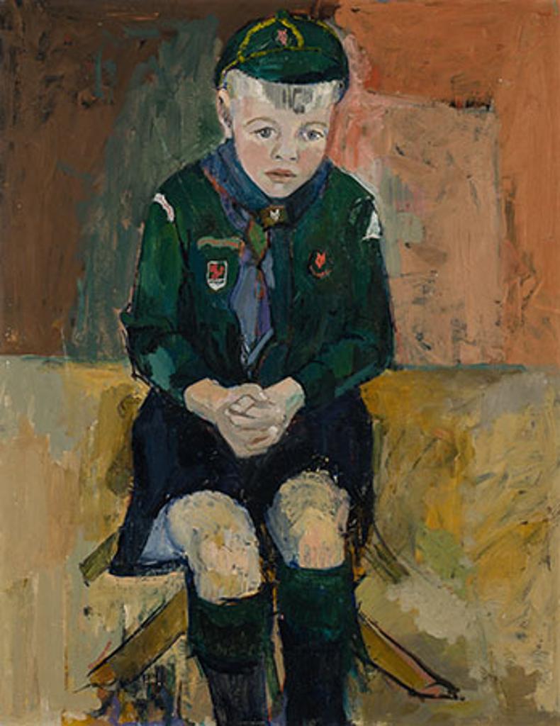 Molly Joan Lamb Bobak (1922-2014) - Portrait of a Young Boy (Alex Bobak)