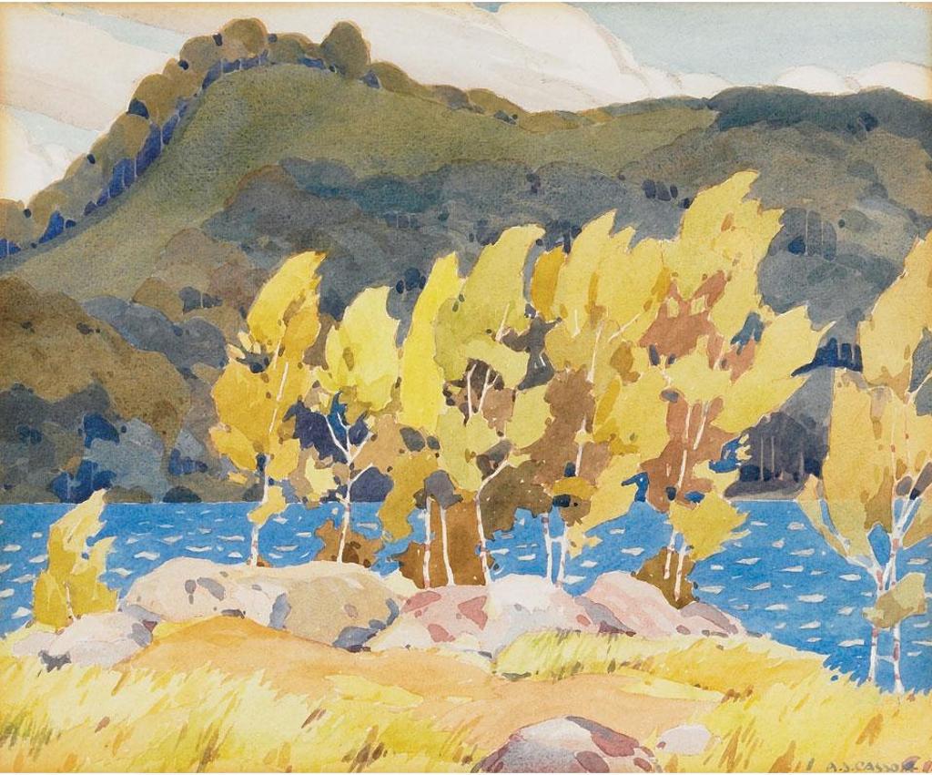 Alfred Joseph (A.J.) Casson (1898-1992) - Trees By A Lake