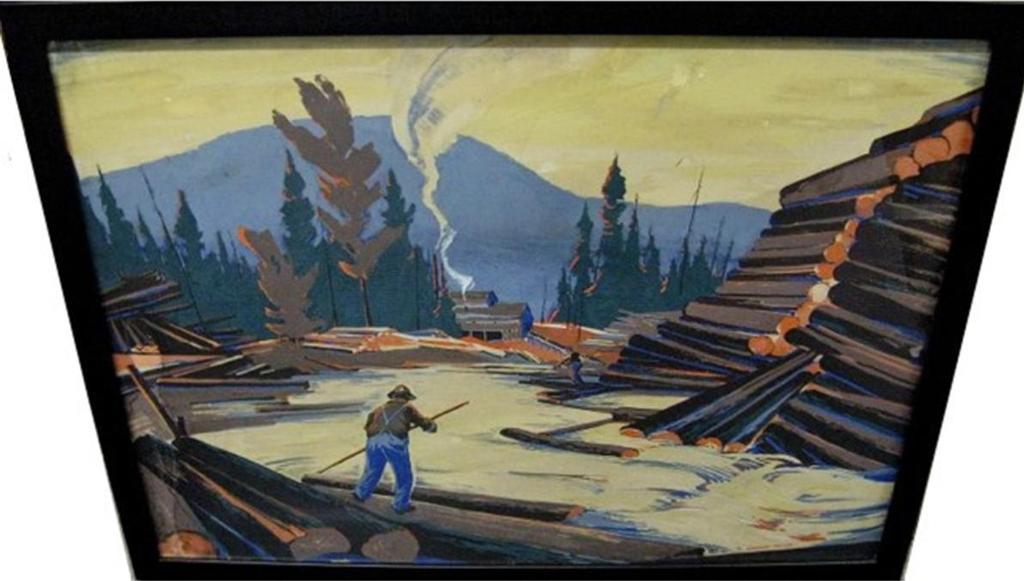 Frank Leonard Brooks (1911-1989) - Loggers At Work