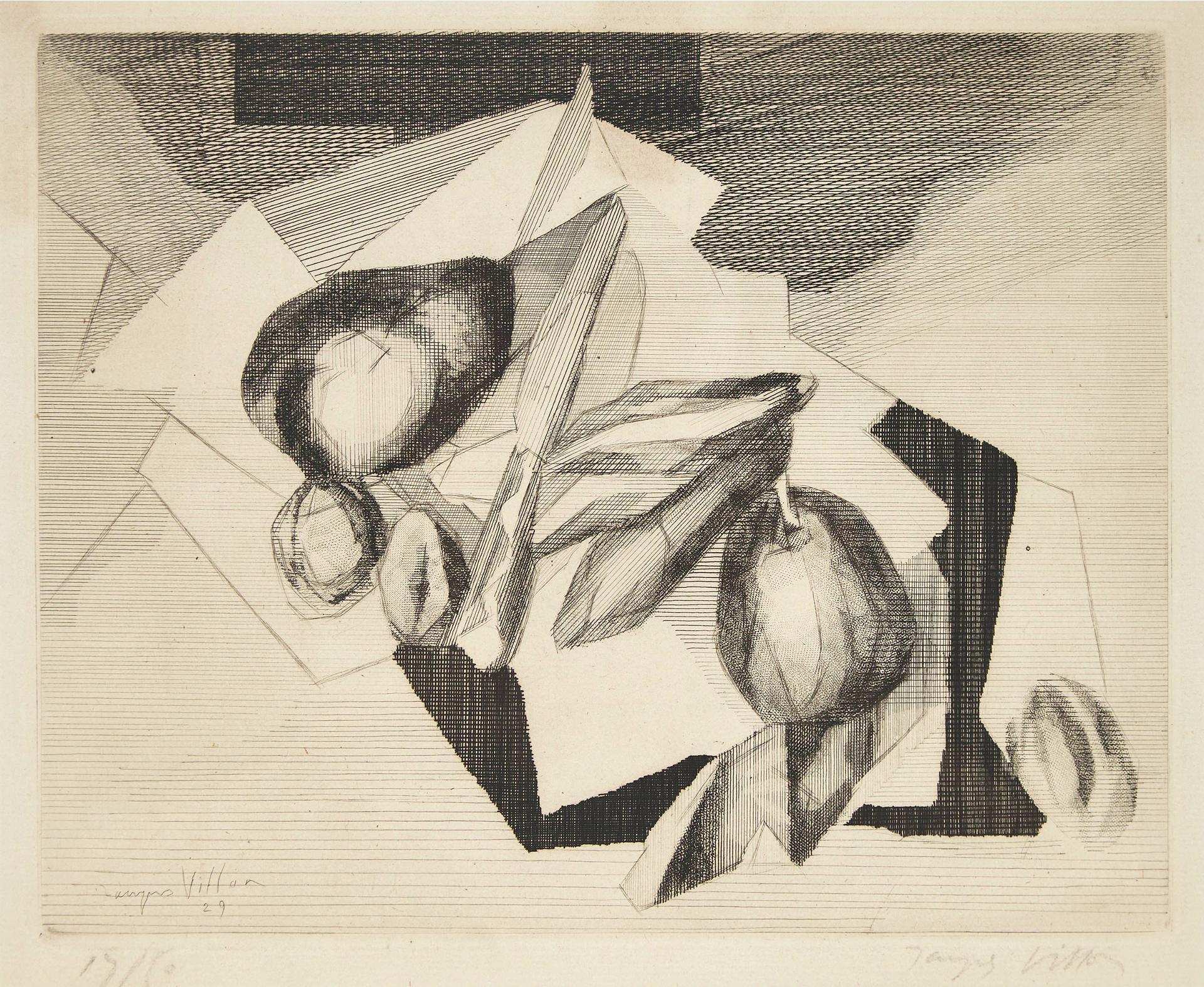 Jacques Villon (1875-1963) - Nature Morte Aux Noix, 1929 [g.&P. 232]