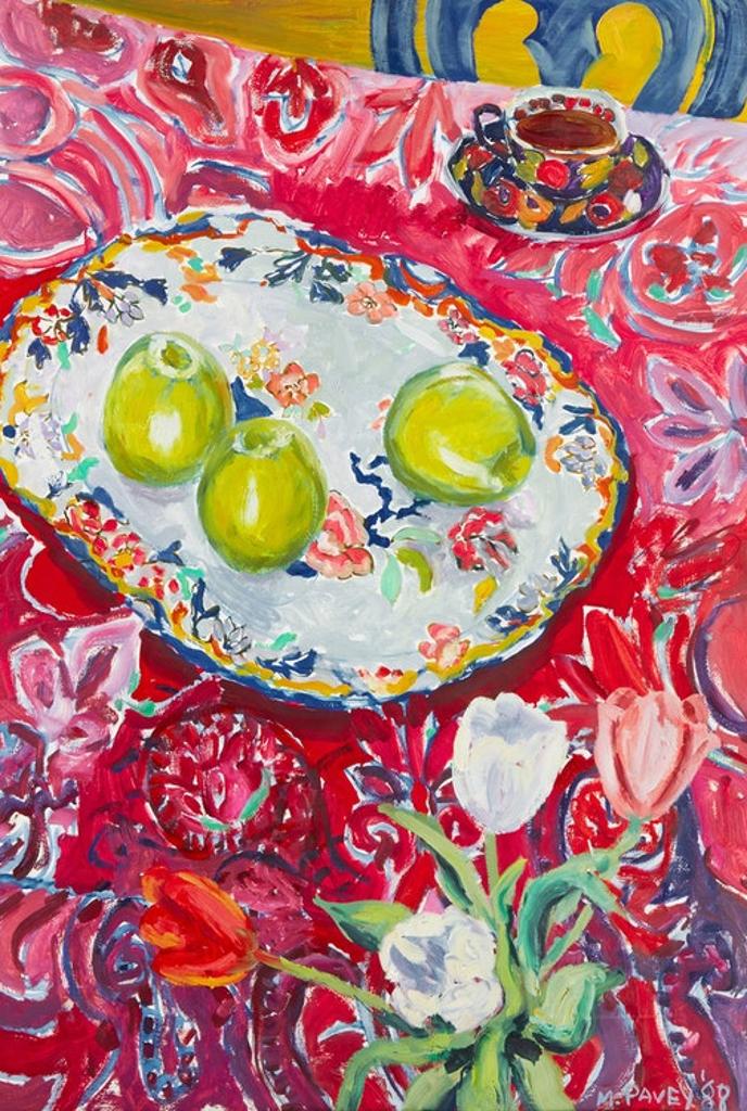 Mary Pavey (1938) - Platter on a Paisley Shawl