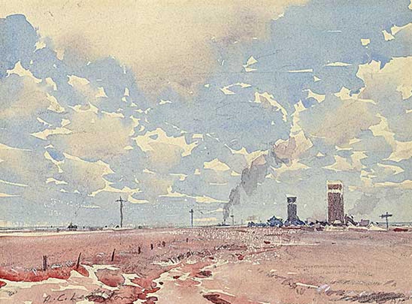 Alfred Crocker Leighton (1901-1965) - Elevators, Southern Alberta