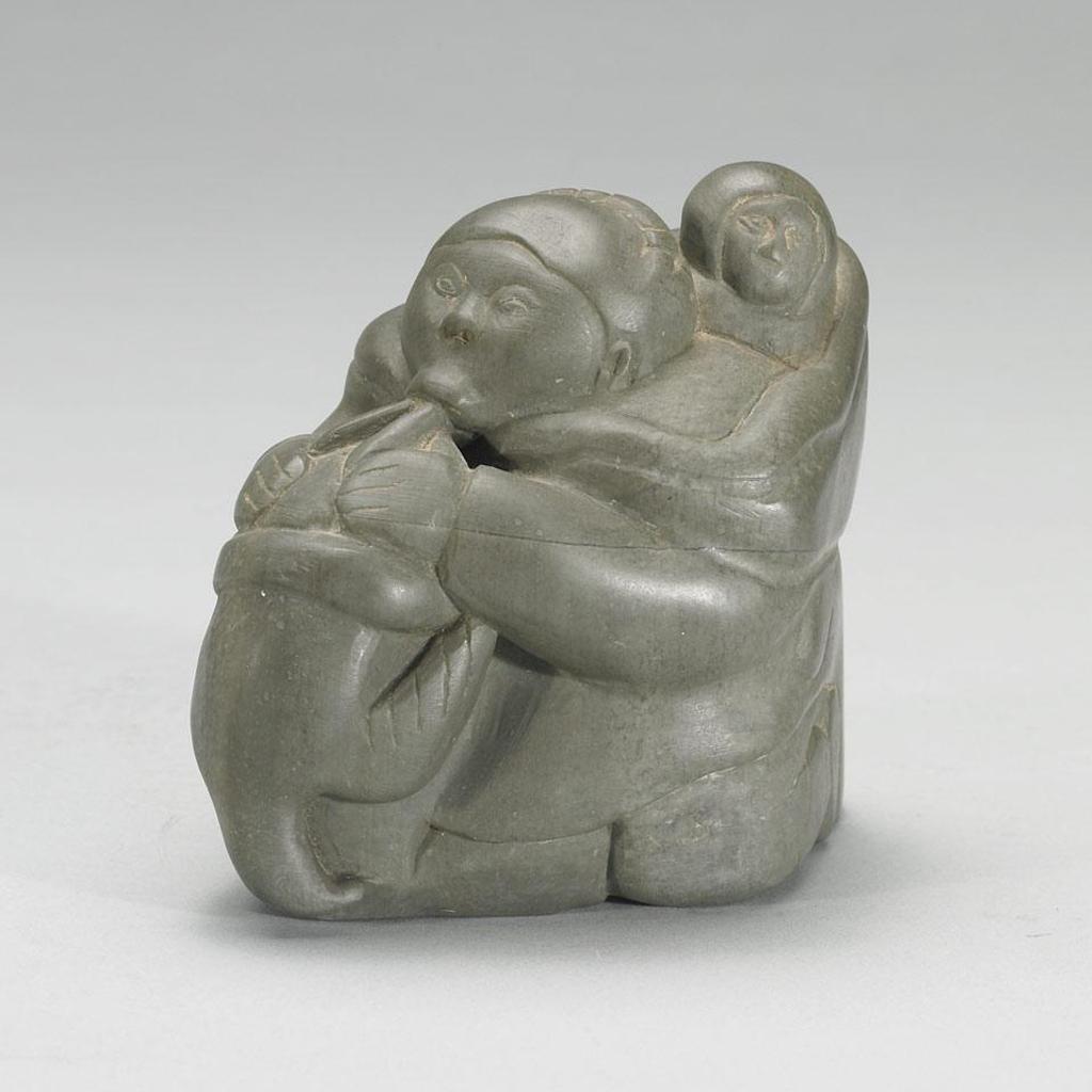 Simeonie Weetaluktuk (1921) - Woman With Child And Goose
