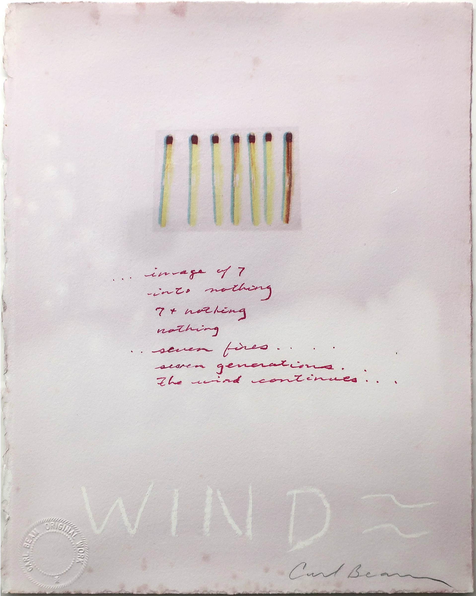 Carl Beam (1943-2005) - Wind