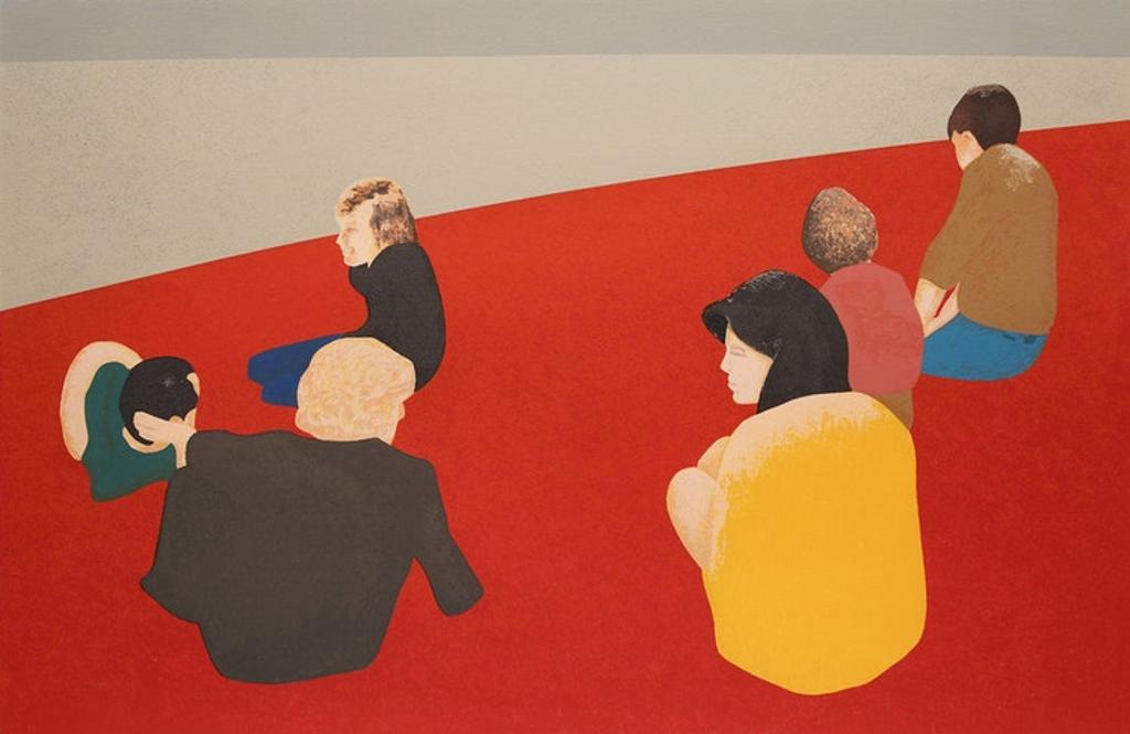 Charles Pachter (1942) - Six Figures in a Landscape