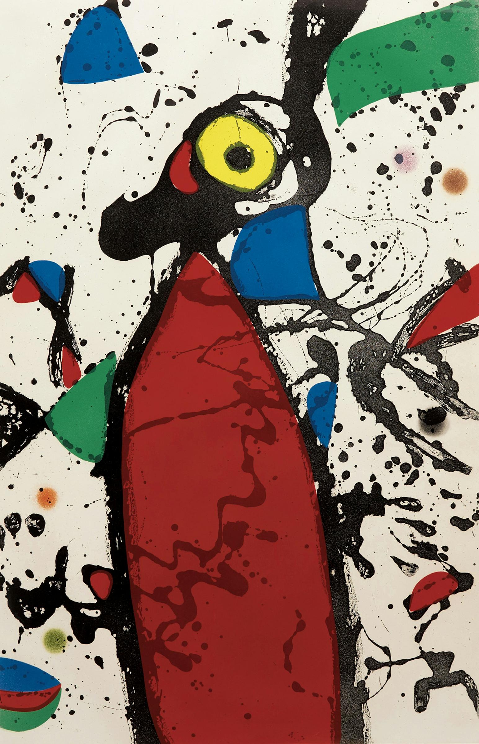 Joan Miró (1893-1983) - Souris rouge à la mantille (Dupin 751)