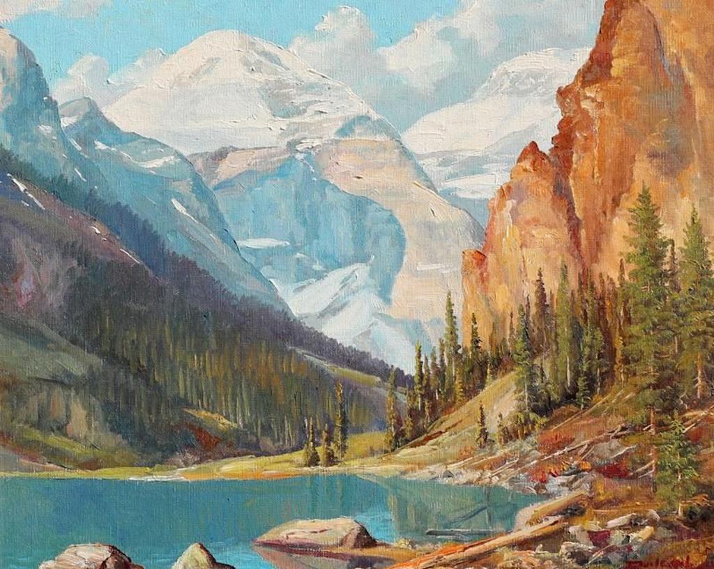Duncan Mackinnon Crockford (1922-1991) - Mt. Lefroy And Lake Louise, Alberta; 1982