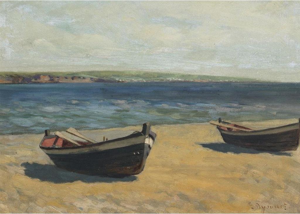Edmond Dyonnet (1859-1954) - Boats On The Ile D’Orlean