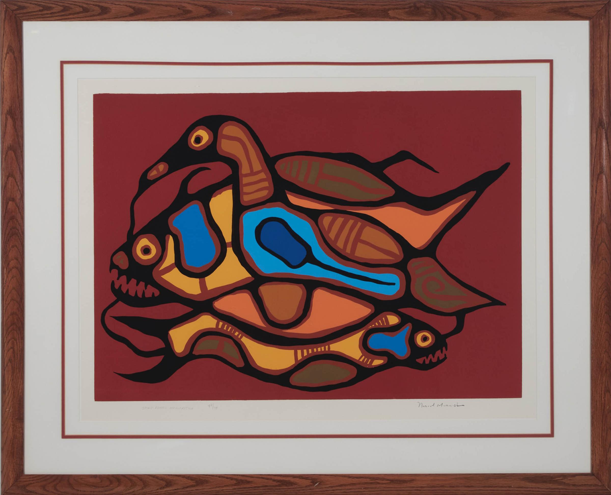Norval H. Morrisseau (1931-2007) - Spirit Form's Manifesting