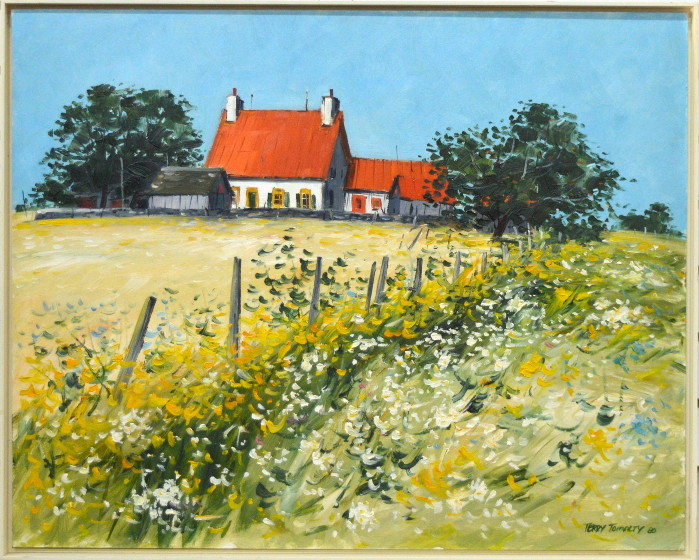 Terry Tomalty (1935) - Paysage de ferme