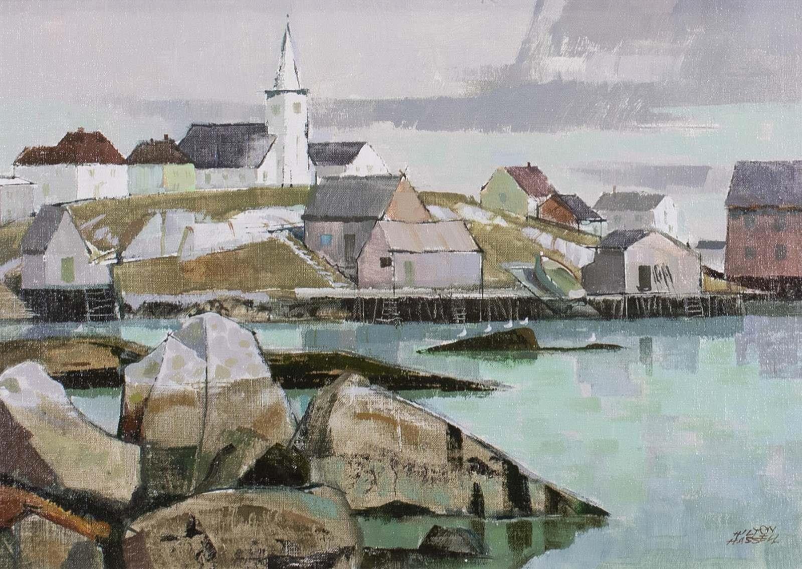 Hilton MacDonald Hassell (1910-1980) - Village Of Prospect Harbour, N.S.; 1979