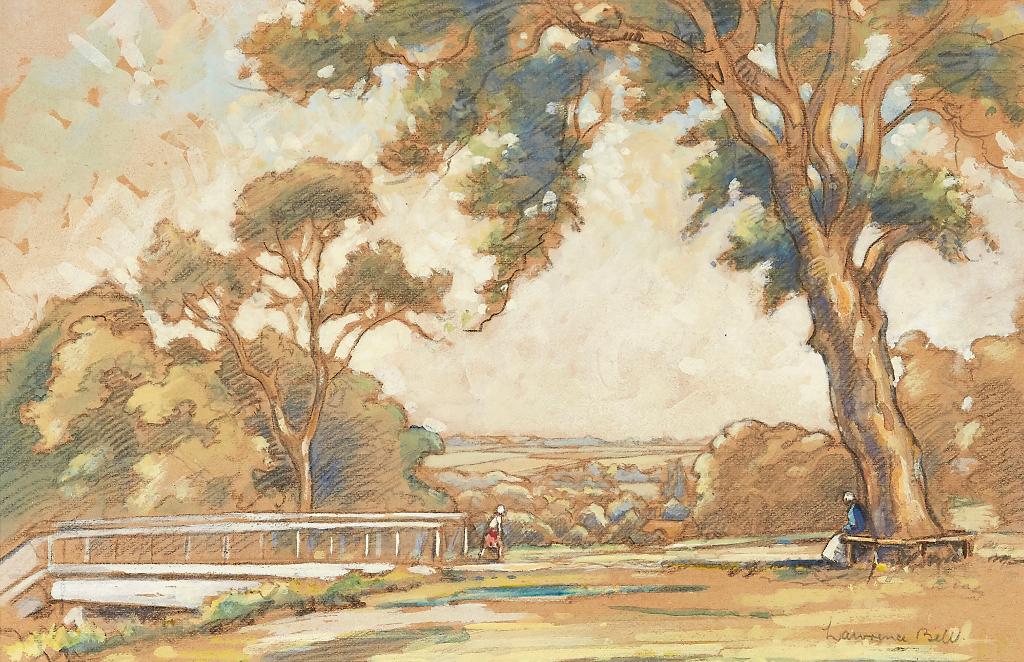 Lawrence Bell - Landscape with Bridge