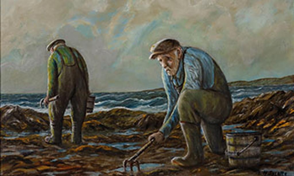 Nelson Surette (1920-2004) - Clamdiggers on the Bay of Fundy (03788/A85-092)