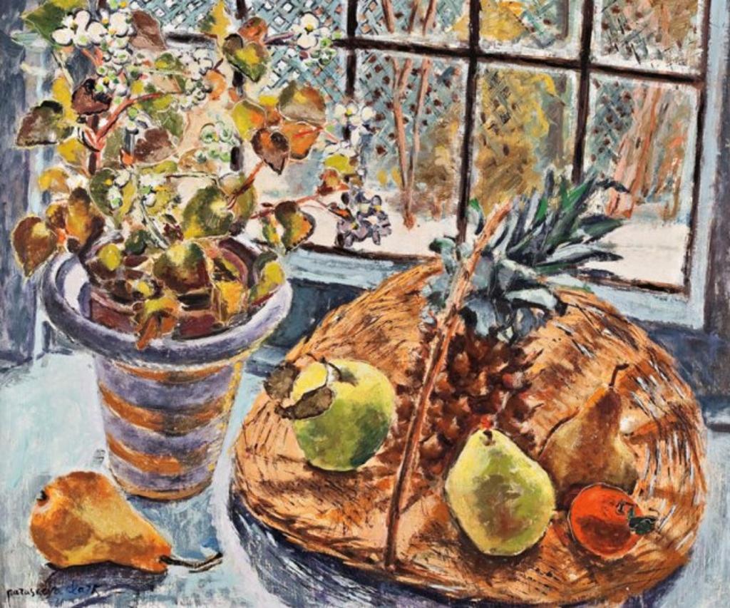 Paraskeva Plistik Clark (1898-1986) - Ripe Fruit & Fresh Flowers