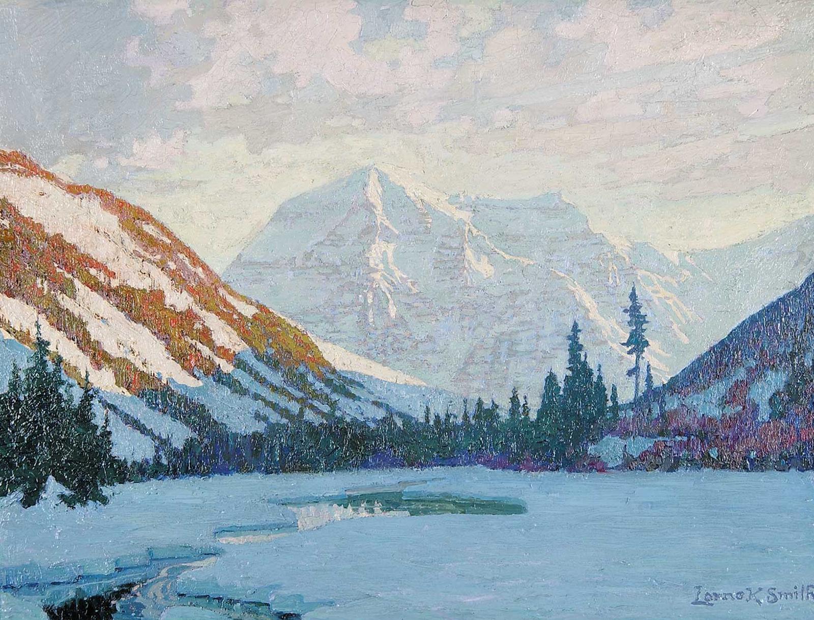 Lorne Kidd Smith (1880-1966) - Untitled - Spring Comes to the Rockies