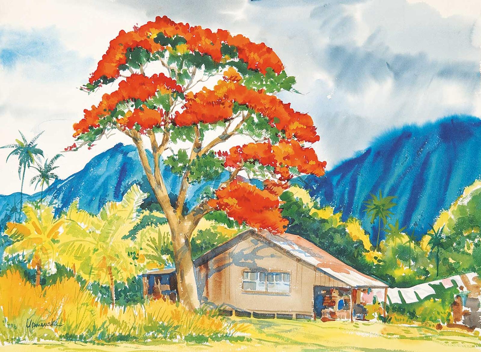 George Y. Yamanaka - Untitled - Hawaiian Red