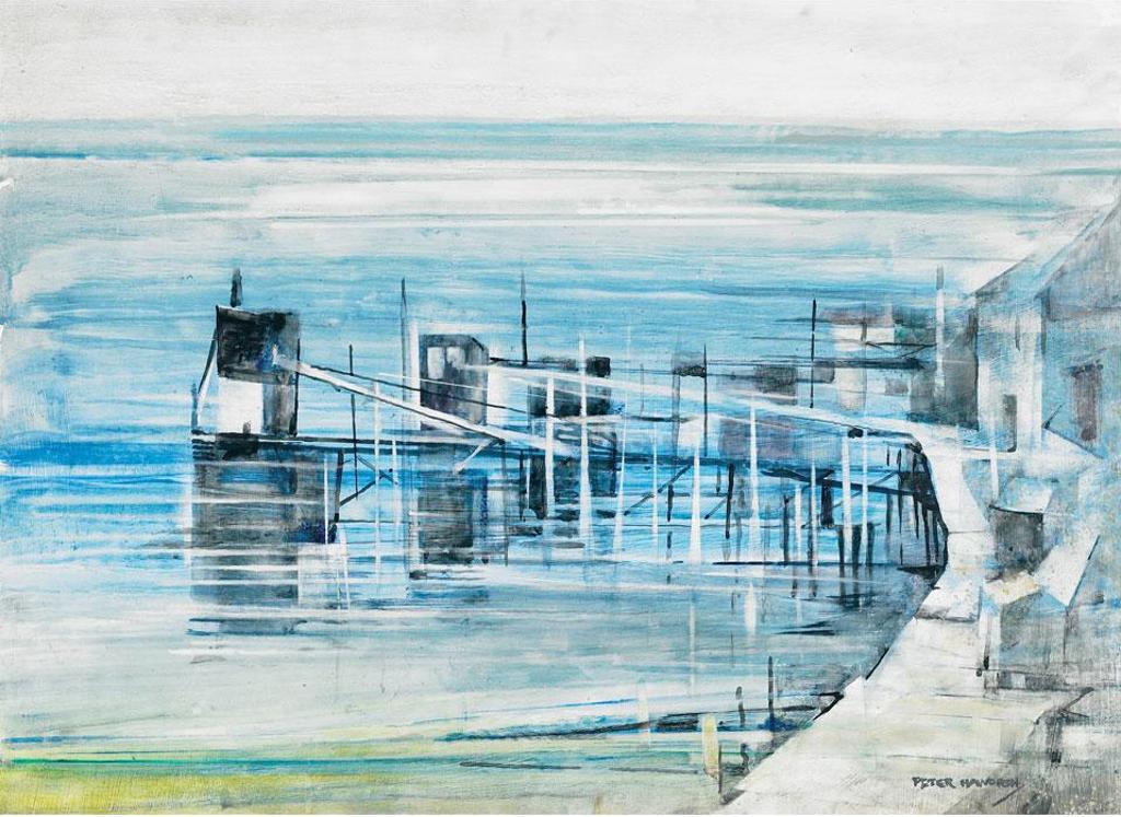 Bobs (Zema Barbara) Cogill Haworth (1900-1988) - Untitled, Newfoundland Wharf
