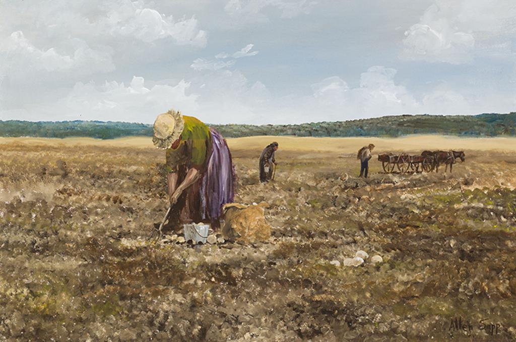 Allen Fredrick Sapp (1929-2015) - Picking Potatoes