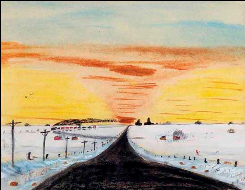 William C. McCargar (1906-1980) - Prairie Road in Winter (02082/2013-1150)