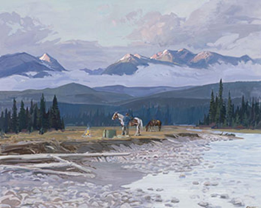 Peter Maxwell Ewart (1918-2001) - Mountain Landscape, October Sunrise near Golden, BC