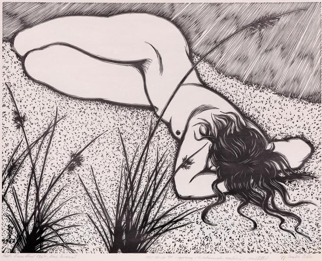 Gy Szabo Bela (1905-1985) - Untitled - Nude Asleep by the Water