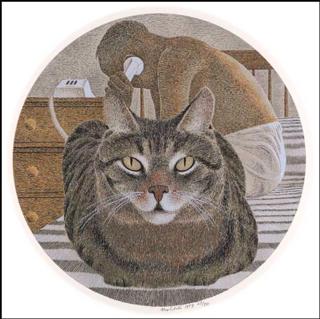 Alexander (Alex) Colville (1920-2013) - Cat and Artist