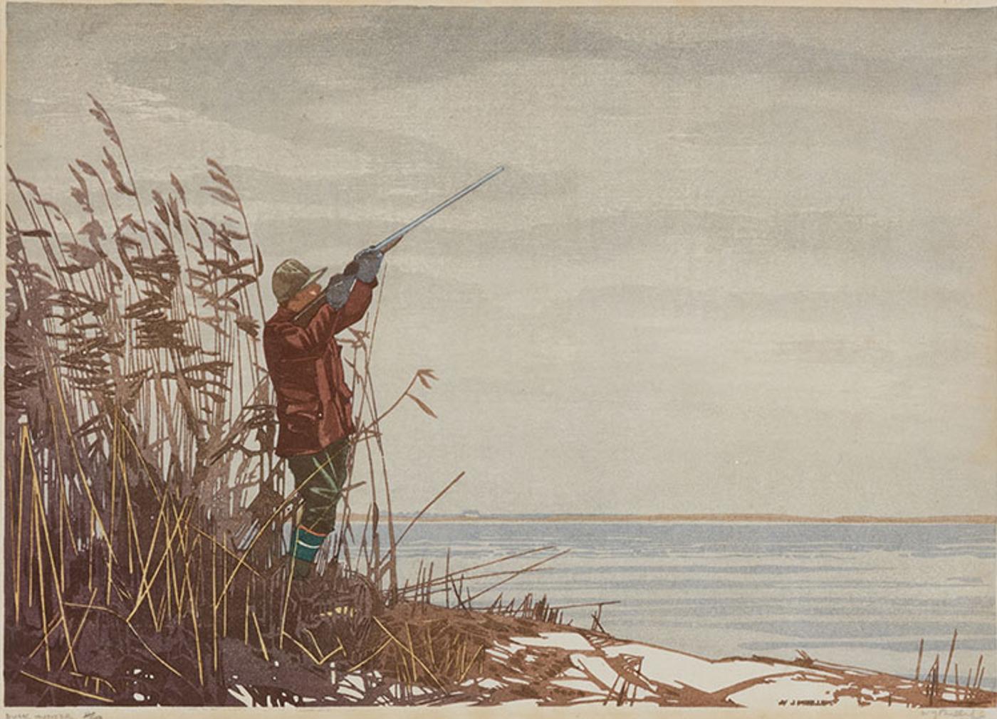 Walter Joseph (W.J.) Phillips (1884-1963) - The Duck Hunter
