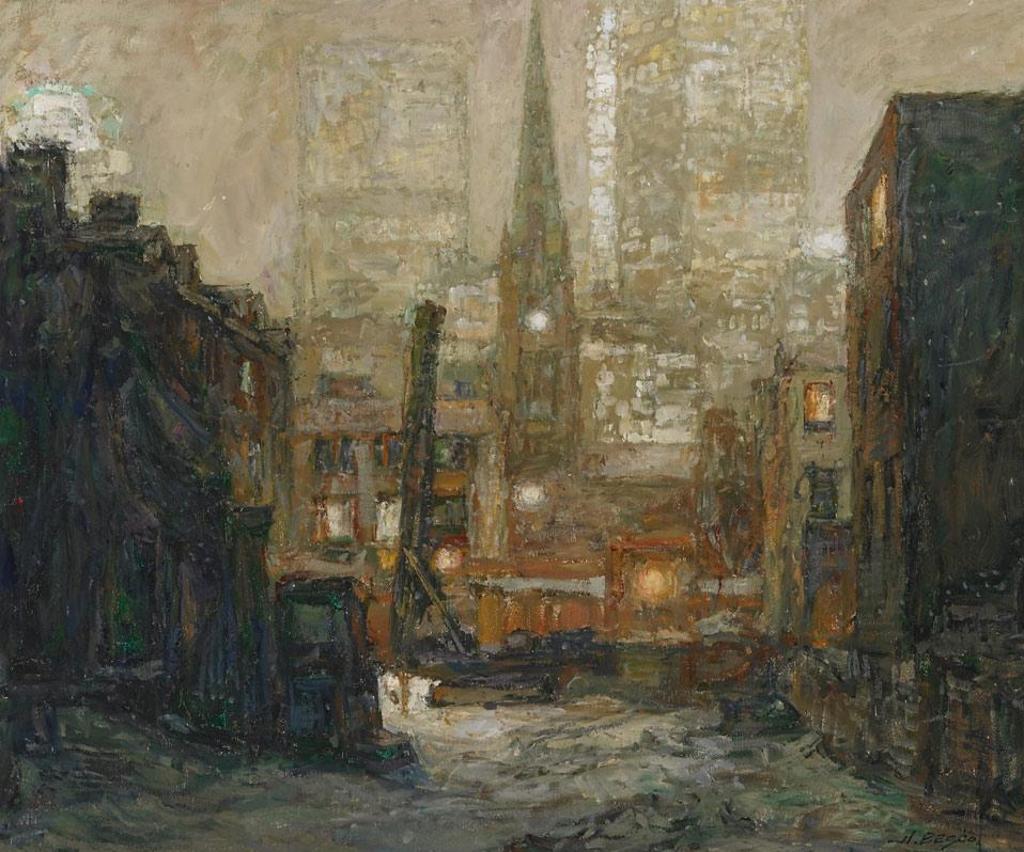 Donald Besco (1941) - View Of St. James From Excavation Site