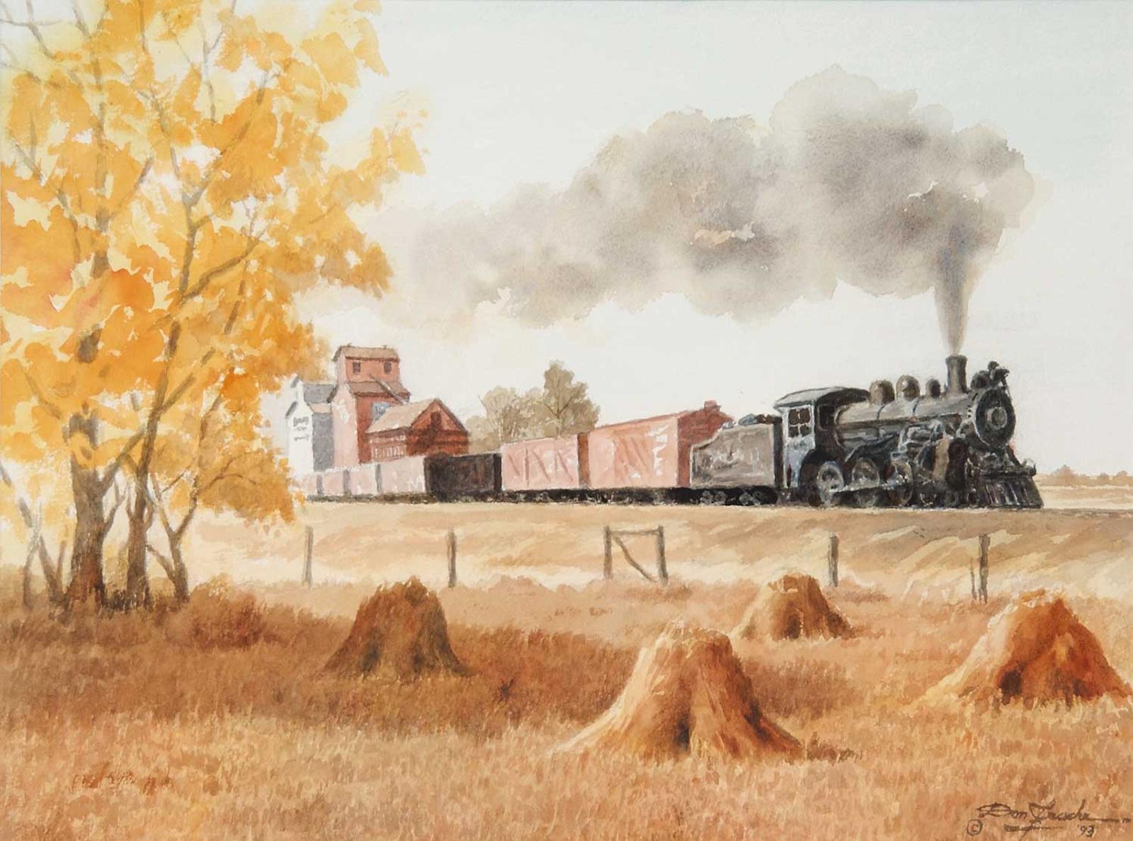 Donald Alwin (Don) Frache (1919-1984) - Untitled - Harvest Train