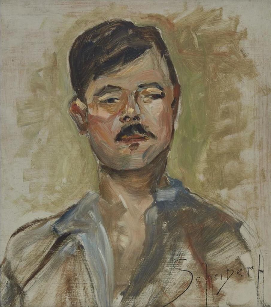 Hugo Scheiber (1873-1950) - Man With Mustache