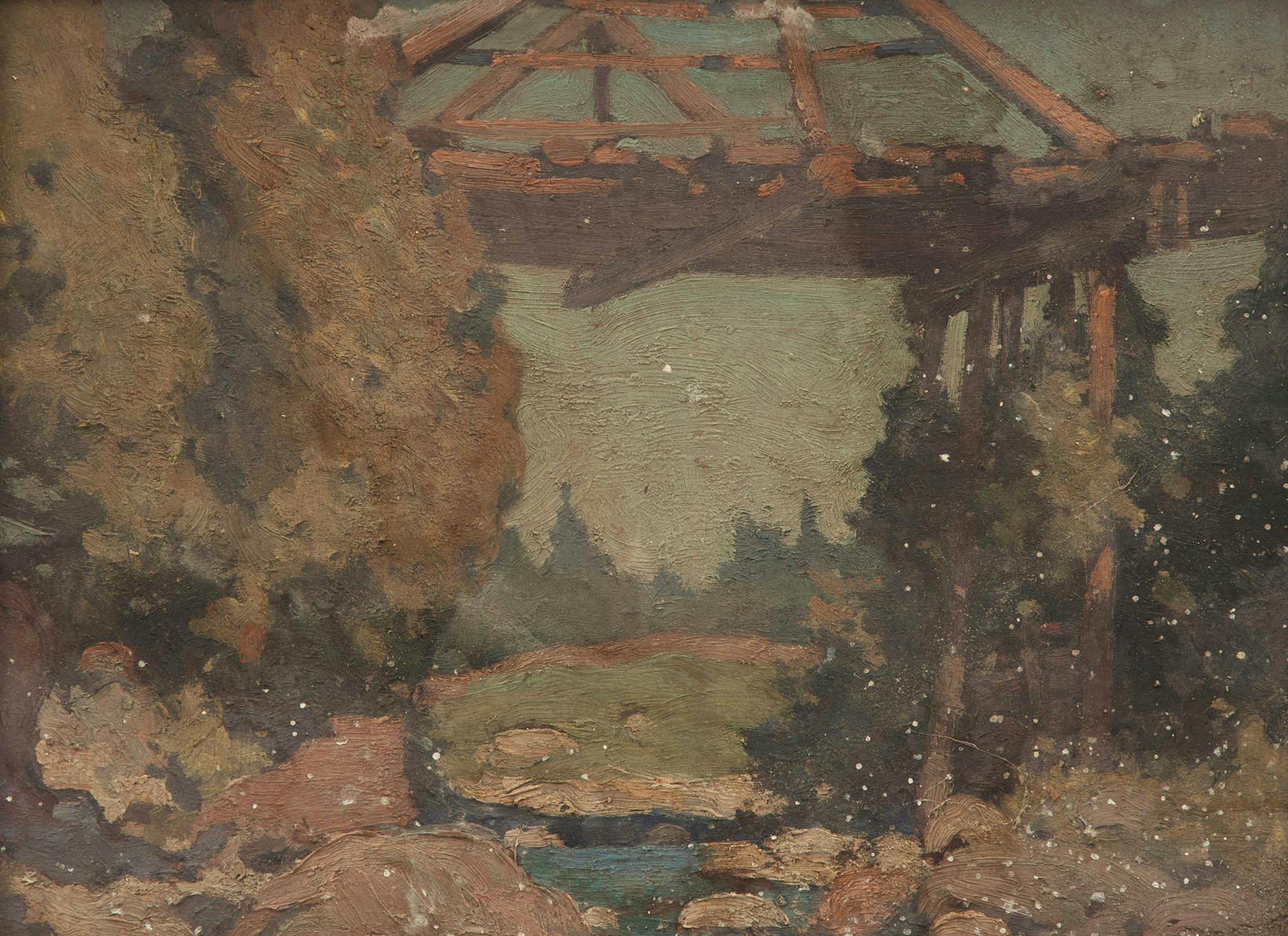 John William (J.W.) Beatty (1869-1941) - The Bridge at the Devil's Elbow