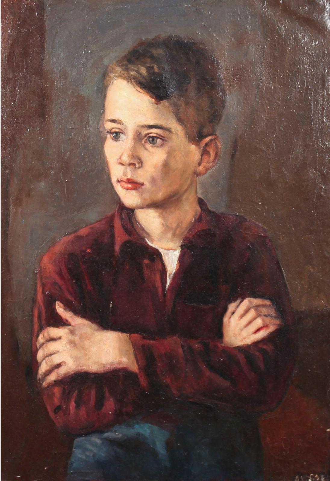 John Martin Alfsen (1902-1971) - Untitled (Portrait Of A Boy)