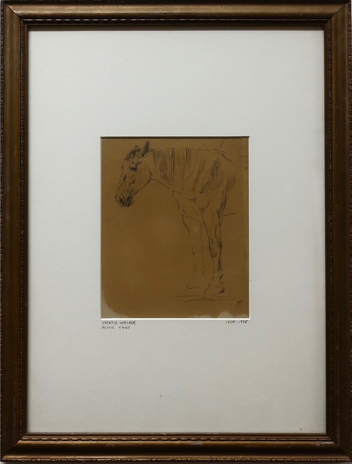 Horatio Walker (1858-1938) - Horse Sketch