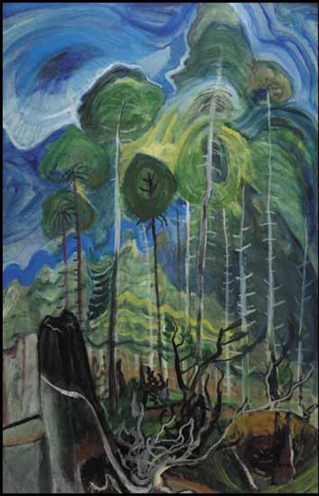 Emily Carr (1871-1945) - Trees in a Swirling Sky