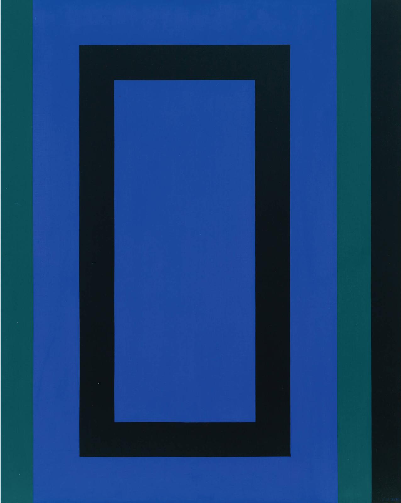 Guido Molinari (1933-2004) - Structure Asymétrique Bleu
