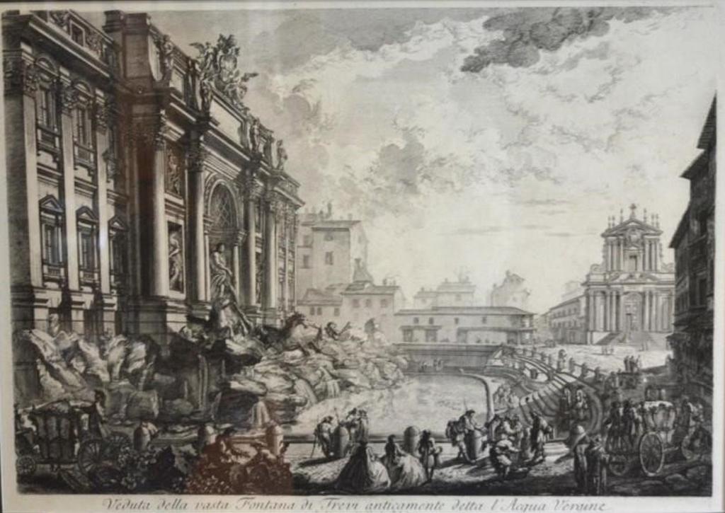 Giovanni Battista Piranesi (1720-1778) - Veduta della Vasta Fontana di Trevi