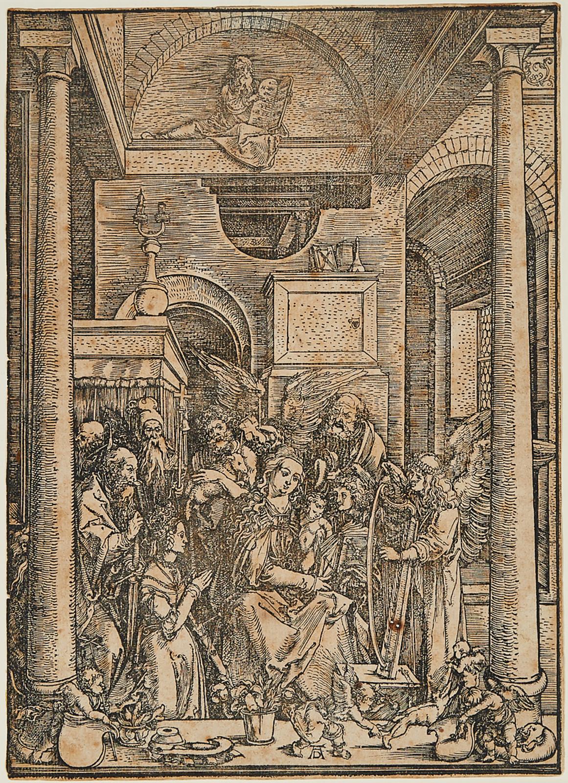 Albrecht Dürer (1471-1528) - The Glorification Of The Virgin (From The Life Of The Virgin) [holl,  207]