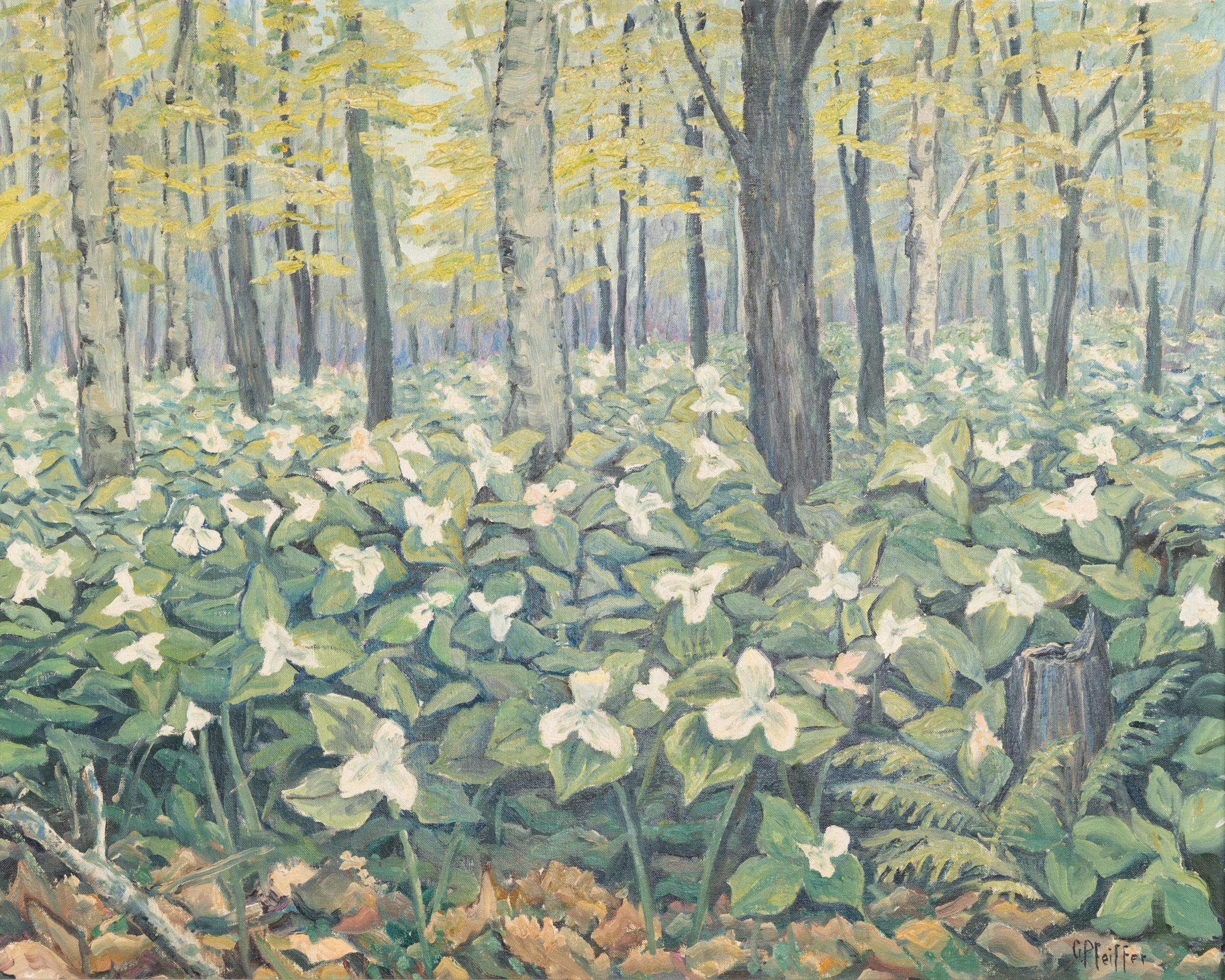 Gordon Edward Pfeiffer (1899-1983) - Printemps dans la Foret