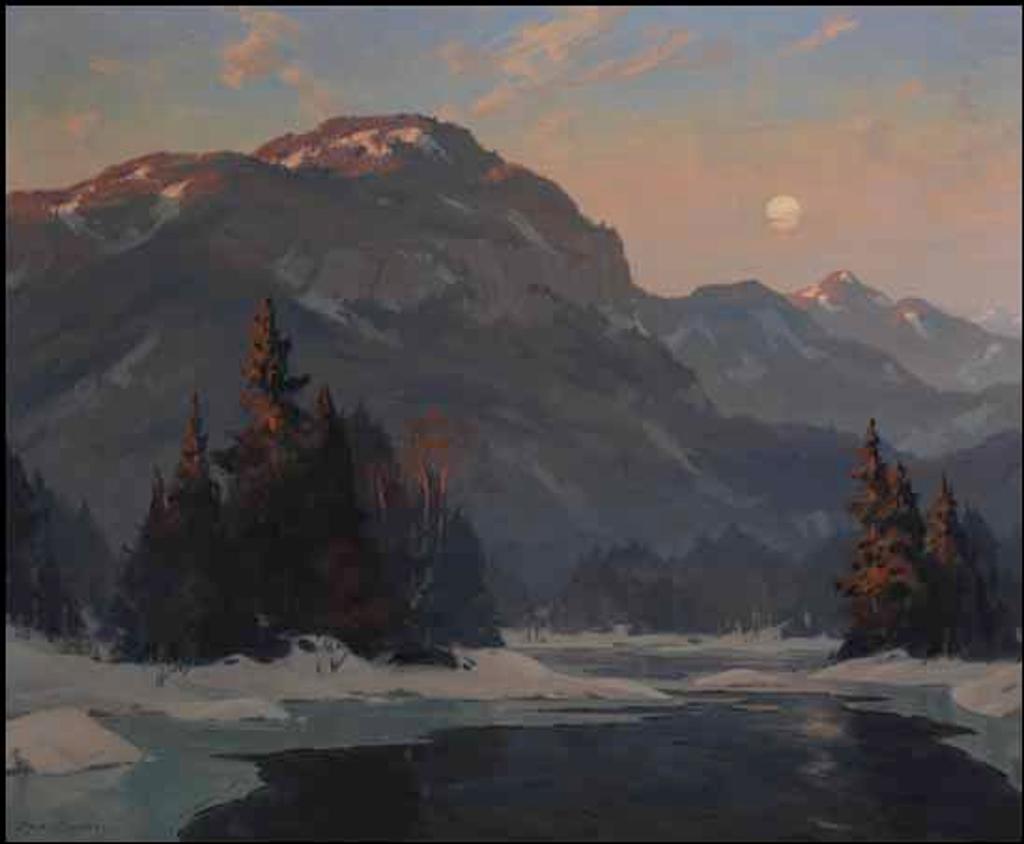 John Eric Benson Riordon (1906-1948) - Moonrise at Sundown
