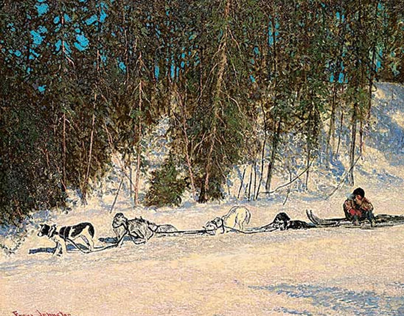 Francis Hans (Franz) Johnston (1889-1949) - Time Out on the Trail