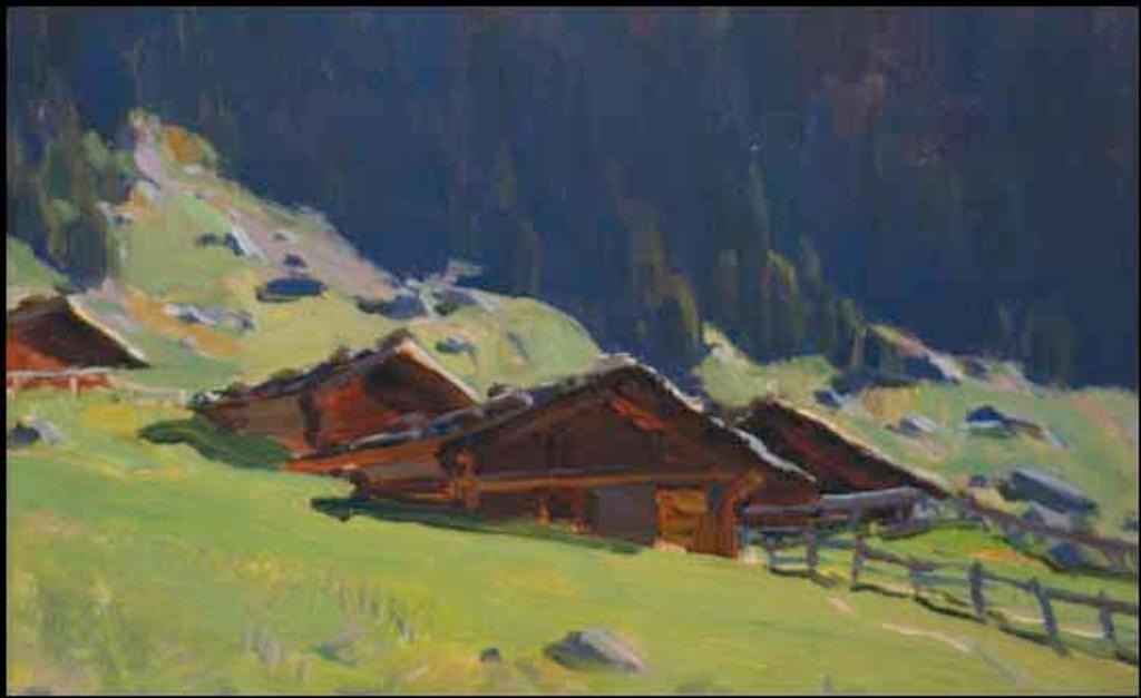 Clarence Alphonse Gagnon (1881-1942) - Dans les Alpes