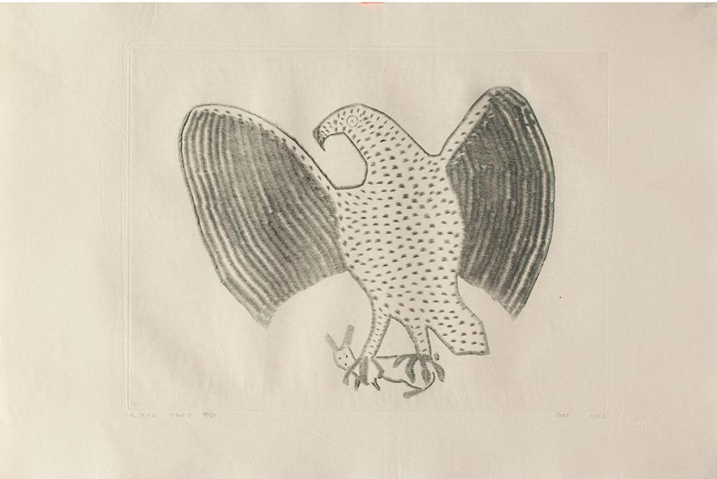 Pauta Saila (1916-2009) - Eagle With Rabbit