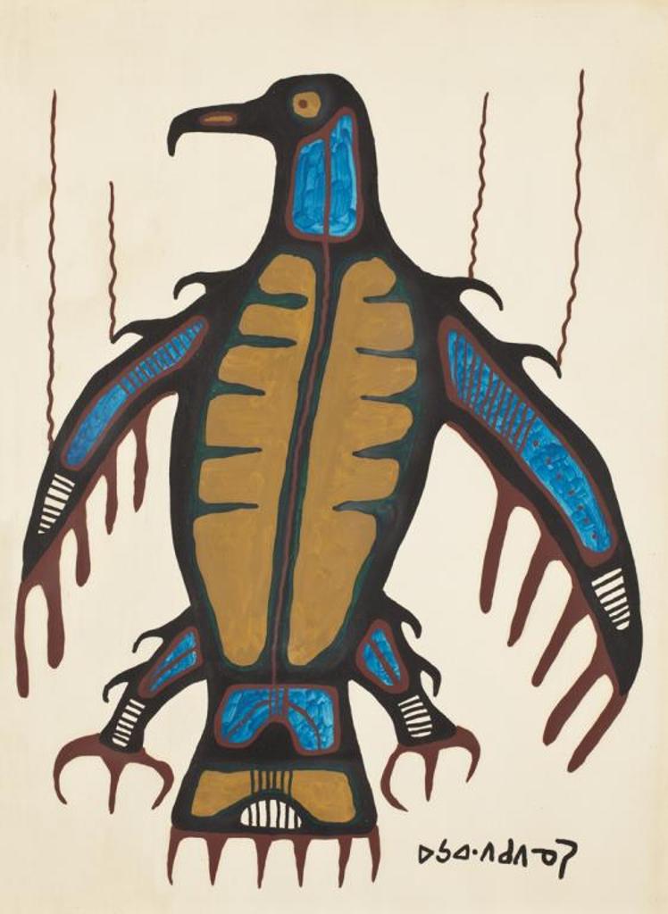 Norval H. Morrisseau (1931-2007) - Anishnabe, Thunderbird, C. 1969
