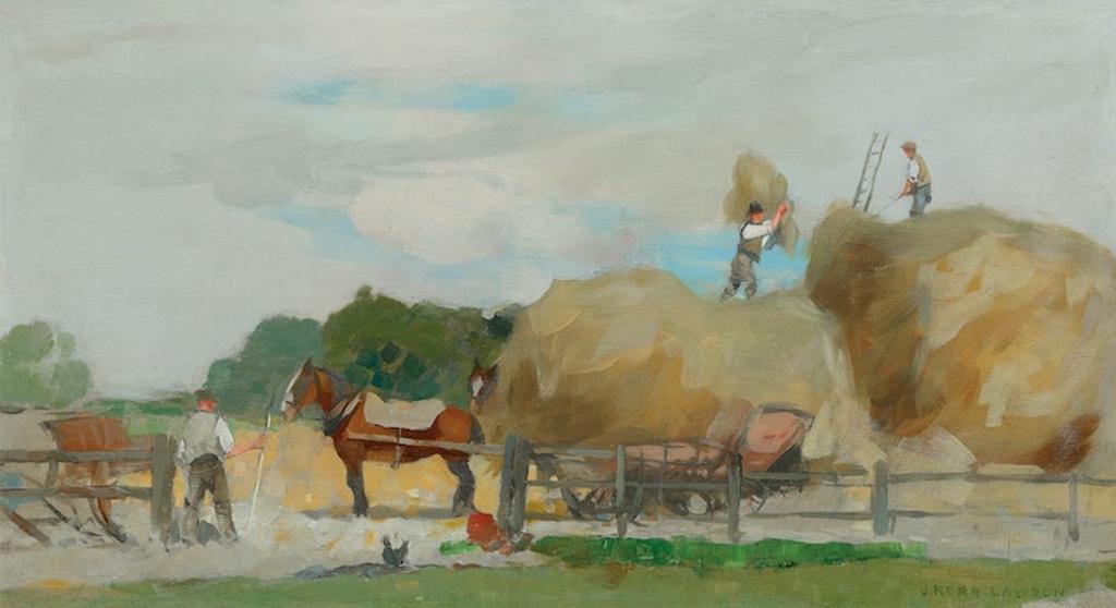 James Kerr-Lawson (1864-1939) - Harvesting, circa 1912-13