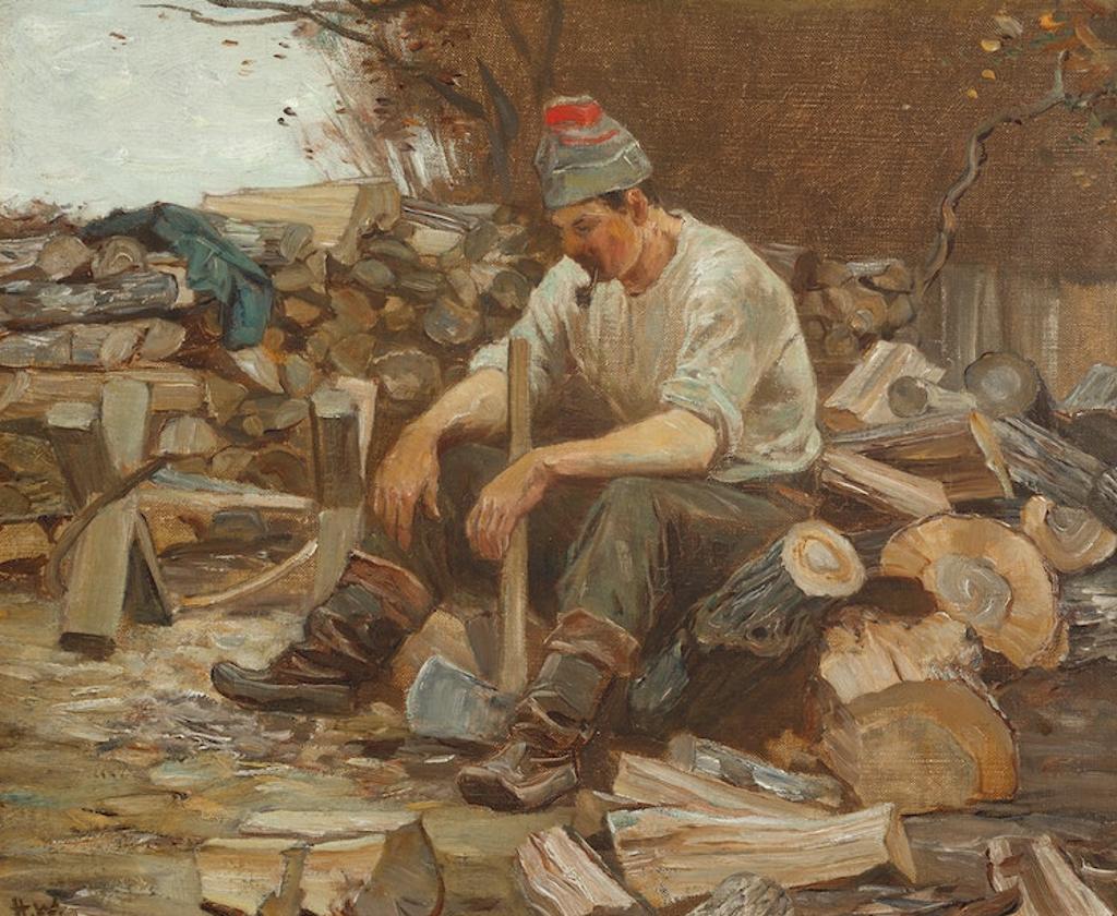 Horatio Walker (1858-1938) - The Woodcutter (Le bûcheron), circa 1915