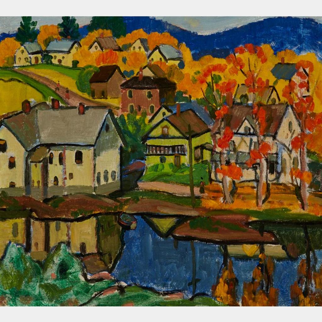 Randolph Stanley Hewton (1888-1960) - Autumnal Landscape With Village