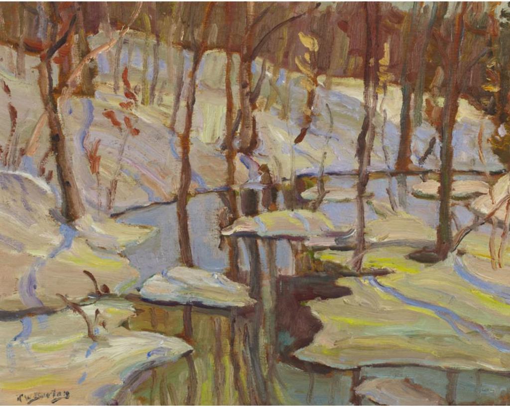 Ralph Wallace Burton (1905-1983) - Spring Creek, Near Bulkingham, Que., 1967